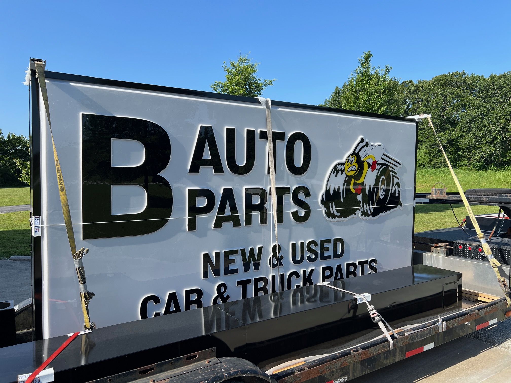 custom embossed sign faces