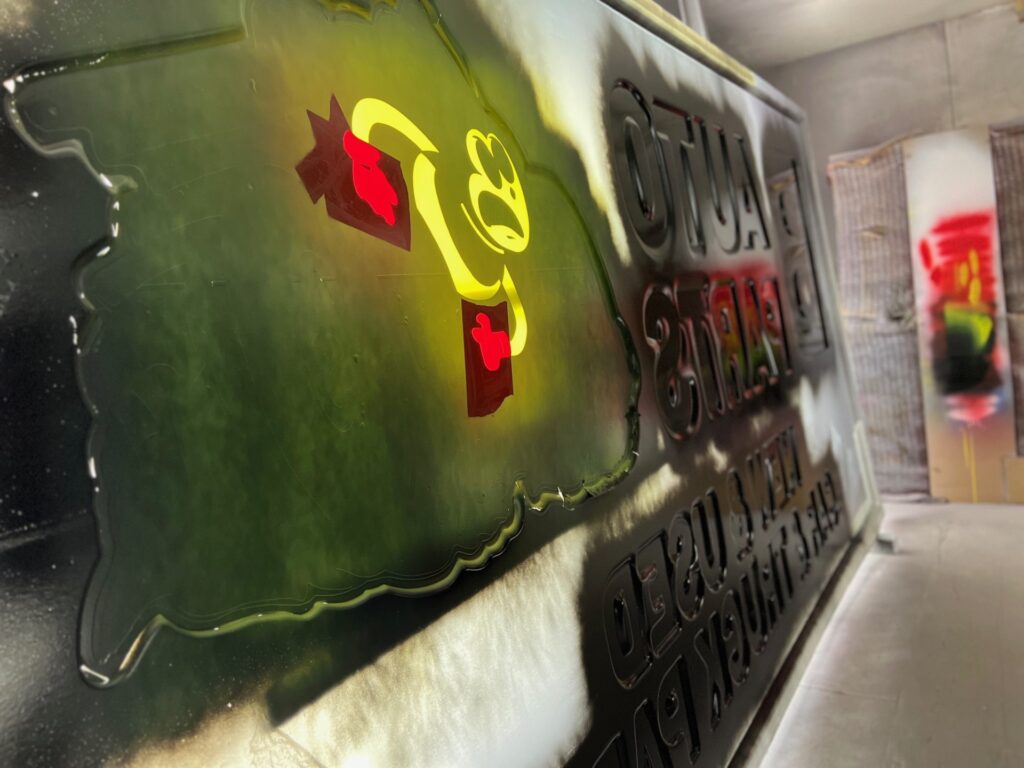 custom painted sign faces